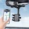 Adjustable Car Rear View Mirror Mount For Mobile Phone GPS Universal Rotation Angle OneHand Operati 0