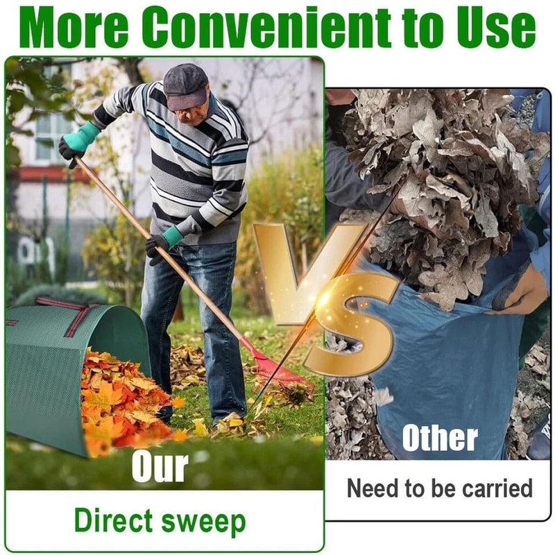 Collapsible Yard Leaf Bag Reusable Garden Waste Bag With Handles Gallon Lawn Trash Container 1