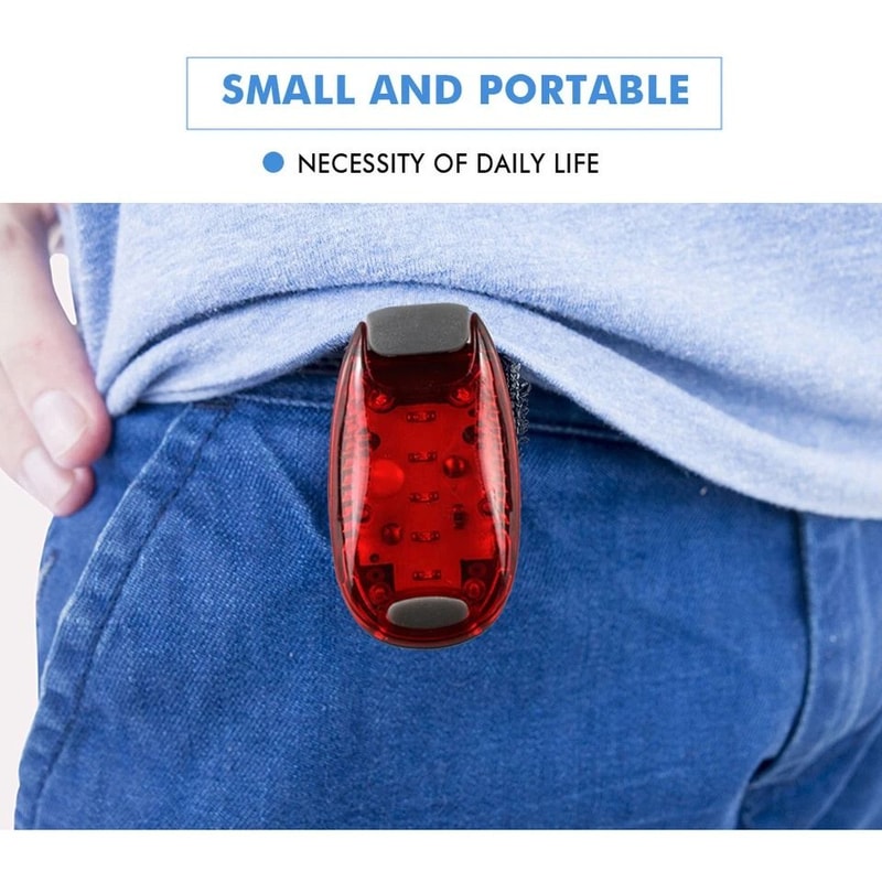 ClipOn LED Safety Lights For Jogging Running Dog Walking Strobe Bike Light Warning LED For Outdoor