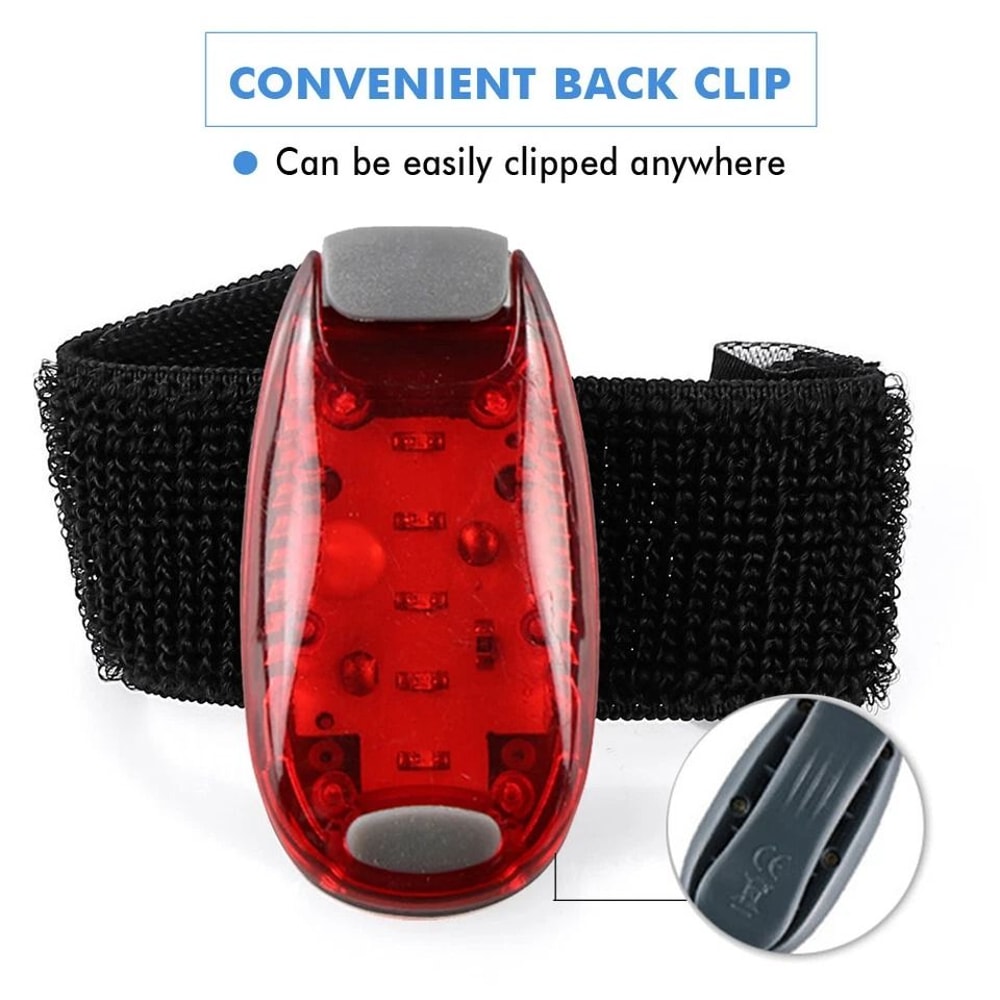 ClipOn LED Safety Lights For Jogging Running Dog Walking Strobe Bike Light Warning LED For Outdoor