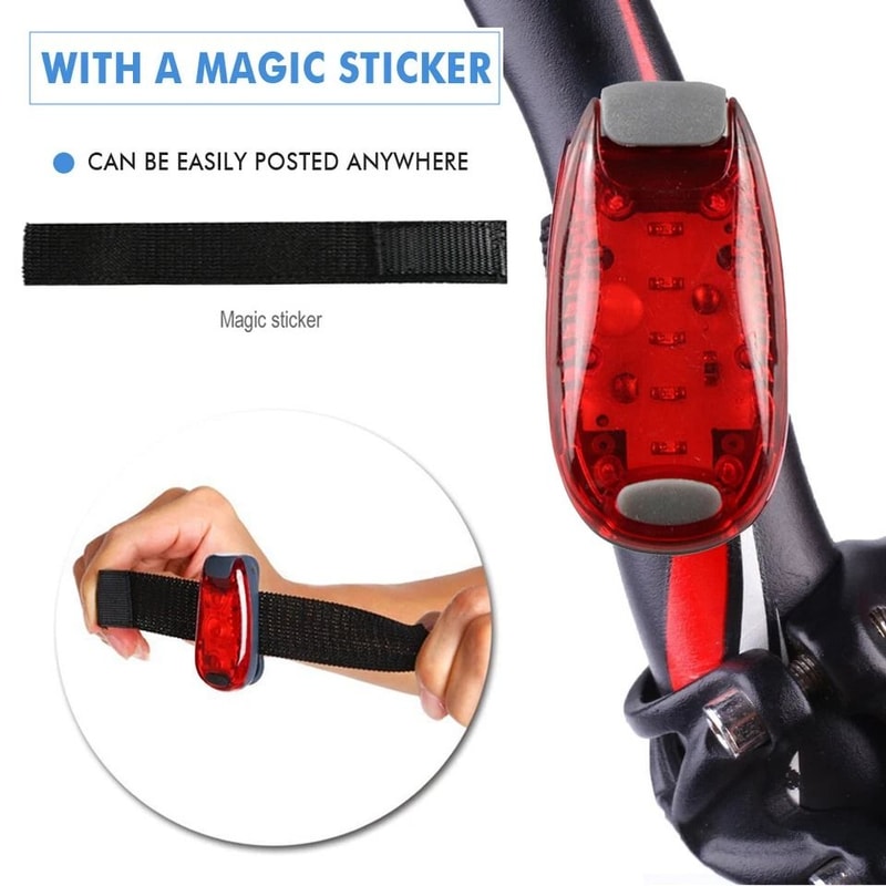 ClipOn LED Safety Lights For Jogging Running Dog Walking Strobe Bike Light Warning LED For Outdoor