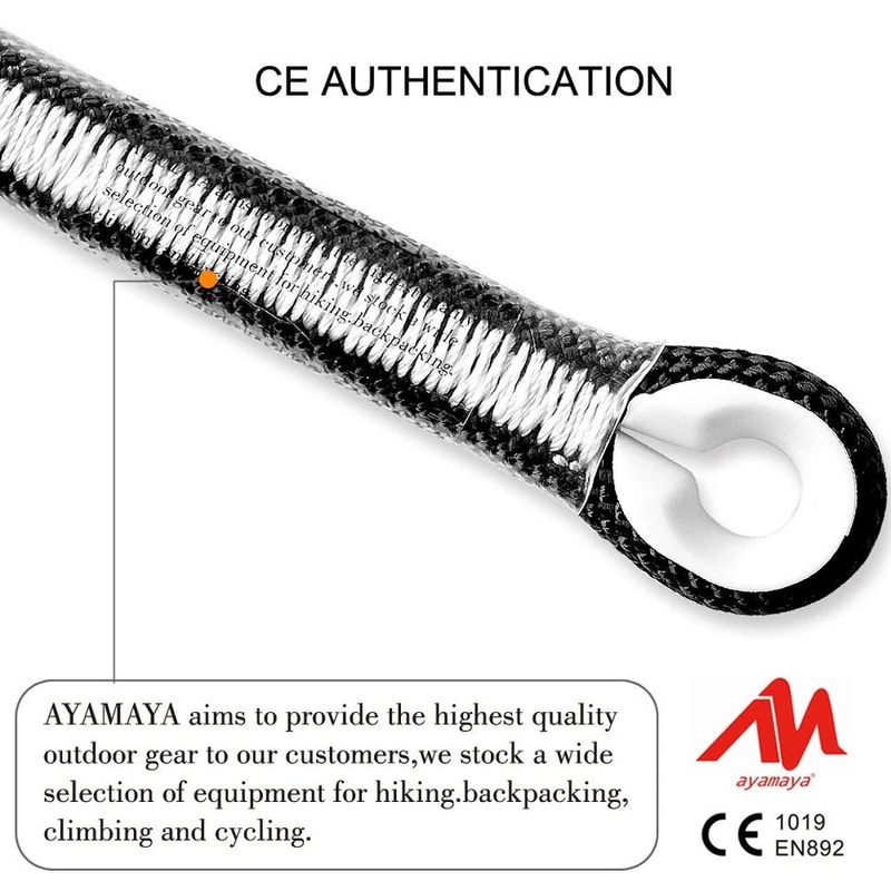 Prusik Loop Rope Presewn Eyetoeye Cord Rescue Tree Climbing Gear 8