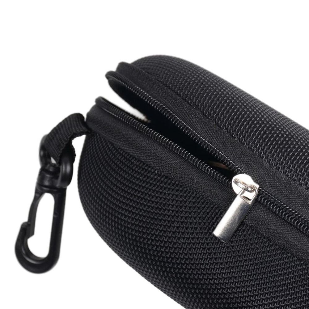 Portable Zipper Sunglasses Case Hard Shell Protector For Eyewear Carry Box With Black Fleece Lining 2