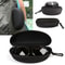 Portable Zipper Sunglasses Case Hard Shell Protector For Eyewear Carry Box With Black Fleece Lining 4