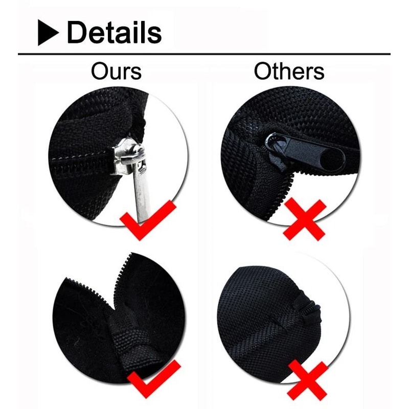 Portable Zipper Sunglasses Case Hard Shell Protector For Eyewear Carry Box With Black Fleece Lining 7