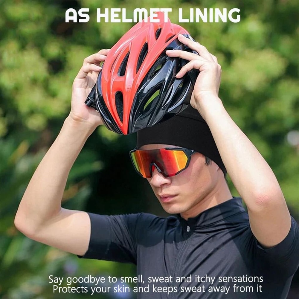 Skull Cap For Cycling Sweat Wicking Helmet Liner Breathable Cooling Cap For Running Summer Use 6