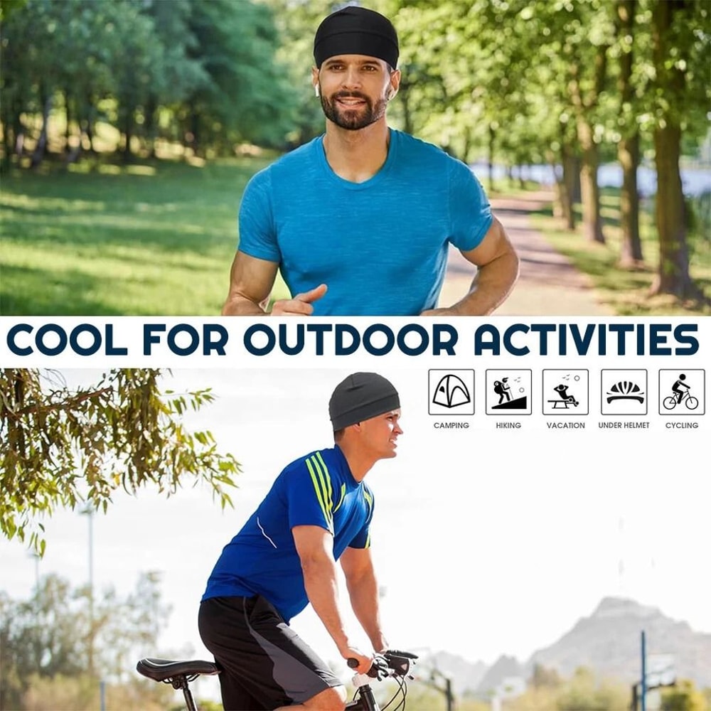 Skull Cap For Cycling Sweat Wicking Helmet Liner Breathable Cooling Cap For Running Summer Use 8