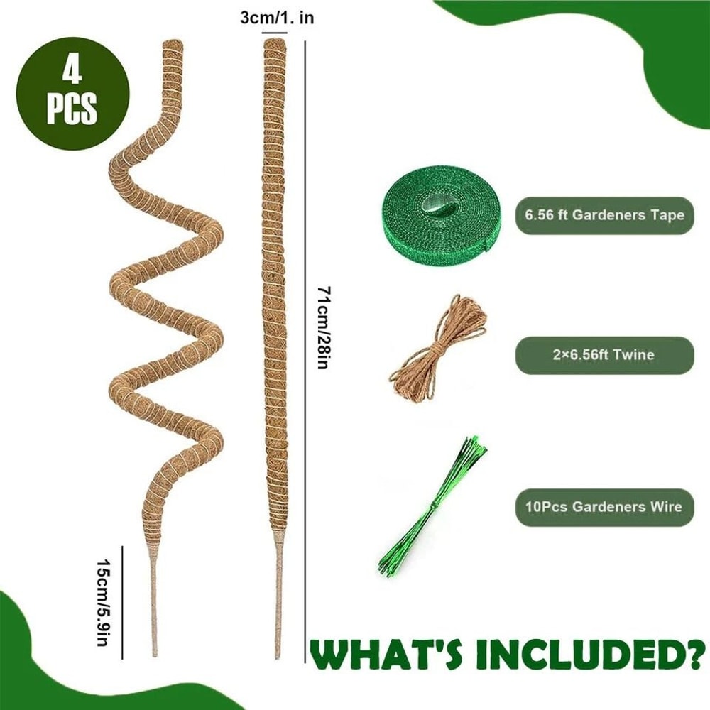 Bendable Moss Pole Plant Support Stakes For Monstera Indoor Climbing Plants Support Poles For Stron 2