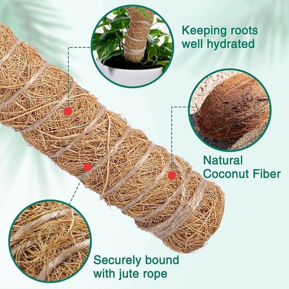 Bendable Moss Pole Plant Support Stakes For Monstera Indoor Climbing Plants Support Poles For Stron 3