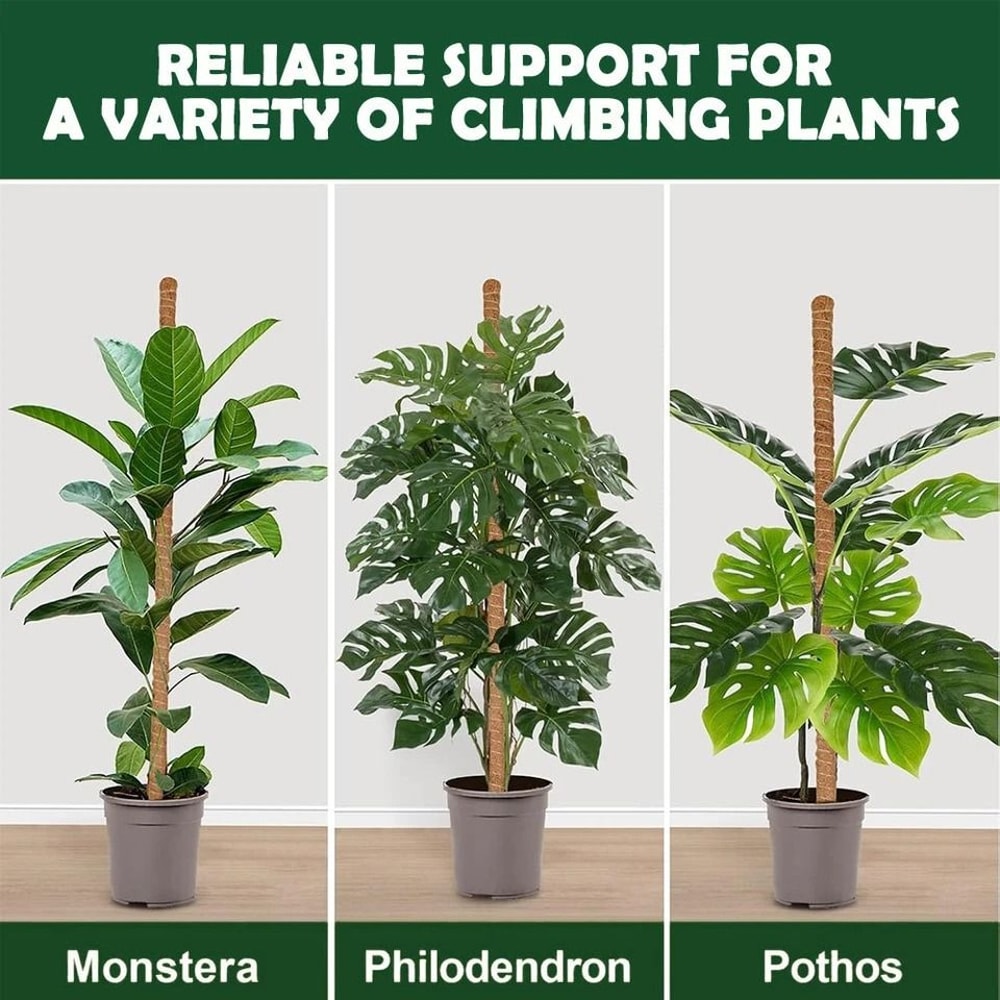 Bendable Moss Pole Plant Support Stakes For Monstera Indoor Climbing Plants Support Poles For Stron 5