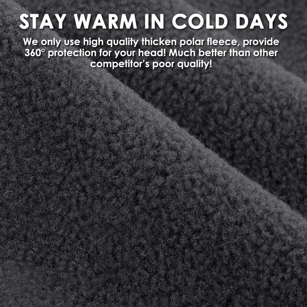 Winter Fleece Balaclava Face Mask Windproof Ski Hat For Men Tactical Hat For Motorcycle Skiing Cycl 3