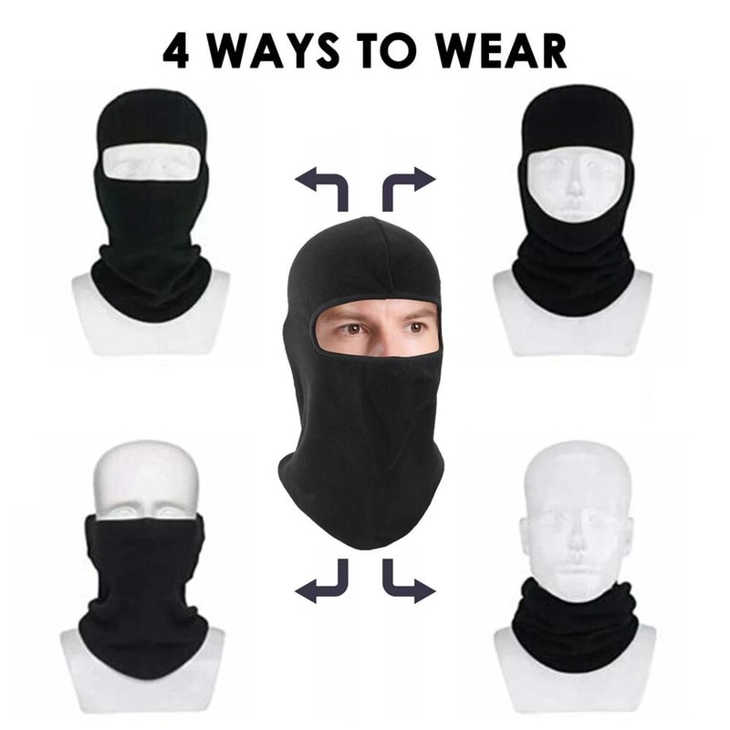 Winter Fleece Balaclava Face Mask Windproof Ski Hat For Men Tactical Hat For Motorcycle Skiing Cycl 8
