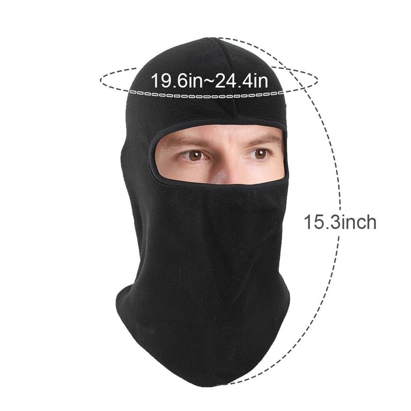 Winter Fleece Balaclava Face Mask Windproof Ski Hat For Men Tactical Hat For Motorcycle Skiing Cycl 1