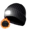 Beanie Hat With LED Light USB Rechargeable Winter Fleece Lined Headlamp Cap Unisex Warm Gift For Co 0