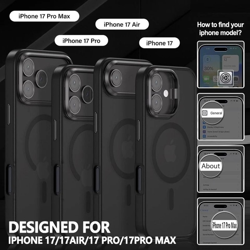 Magnetic IPhone Air Case With Camera Stand Shockproof Protective Slim Cover For IPhone 0