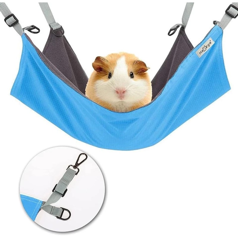 Reversible Pet Hammock For Guinea Pig Rat Hamster Hanging Bed Small Animal Soft Plush Toy 0