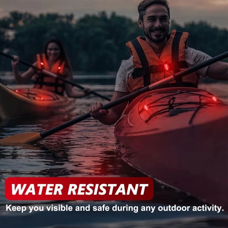 ClipOn LED Night Safety Lights For Cycling Running Walking Waterproof Warning Lamp 4