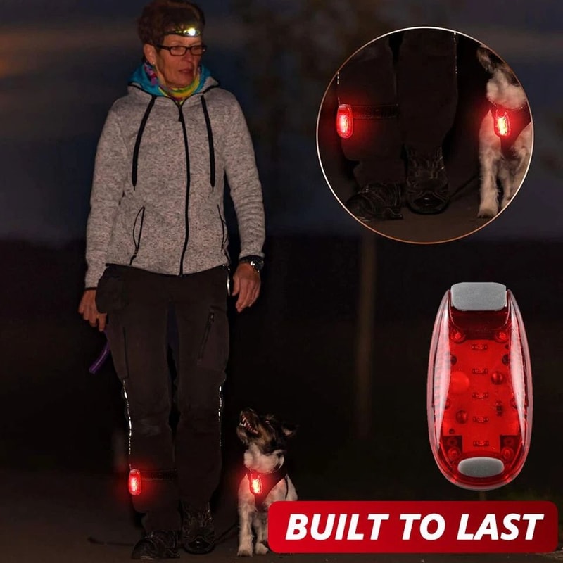ClipOn LED Night Safety Lights For Cycling Running Walking Waterproof Warning Lamp 6