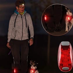 clip-on led night safety lights for cycling, running, walking, waterproof warning lamp