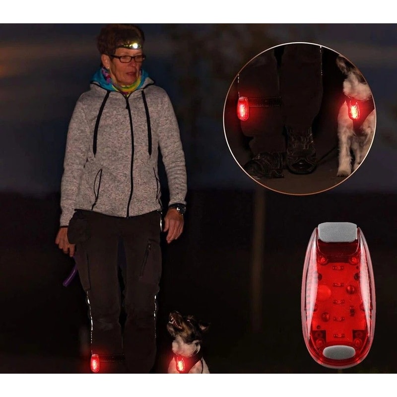 ClipOn LED Night Safety Lights For Cycling Running Walking Waterproof Warning Lamp 0