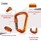Durable Aluminum Screw Locking Carabiner Heavy Duty Hook Key Chain For Climbing Hiking Camping 2