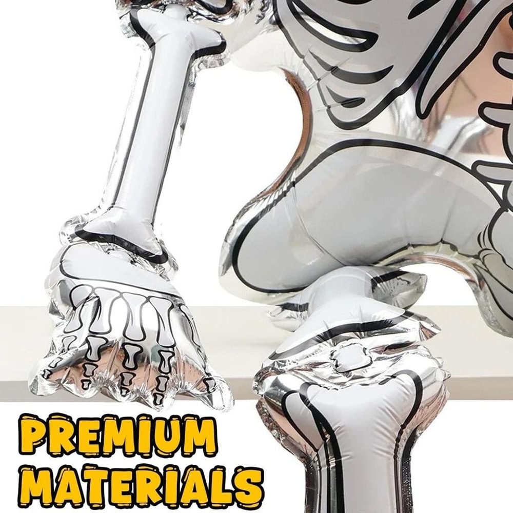 Skeleton Balloons Set Halloween Aluminum Foil Balloons Large Party Decor For Haunted Houses And Mor 3
