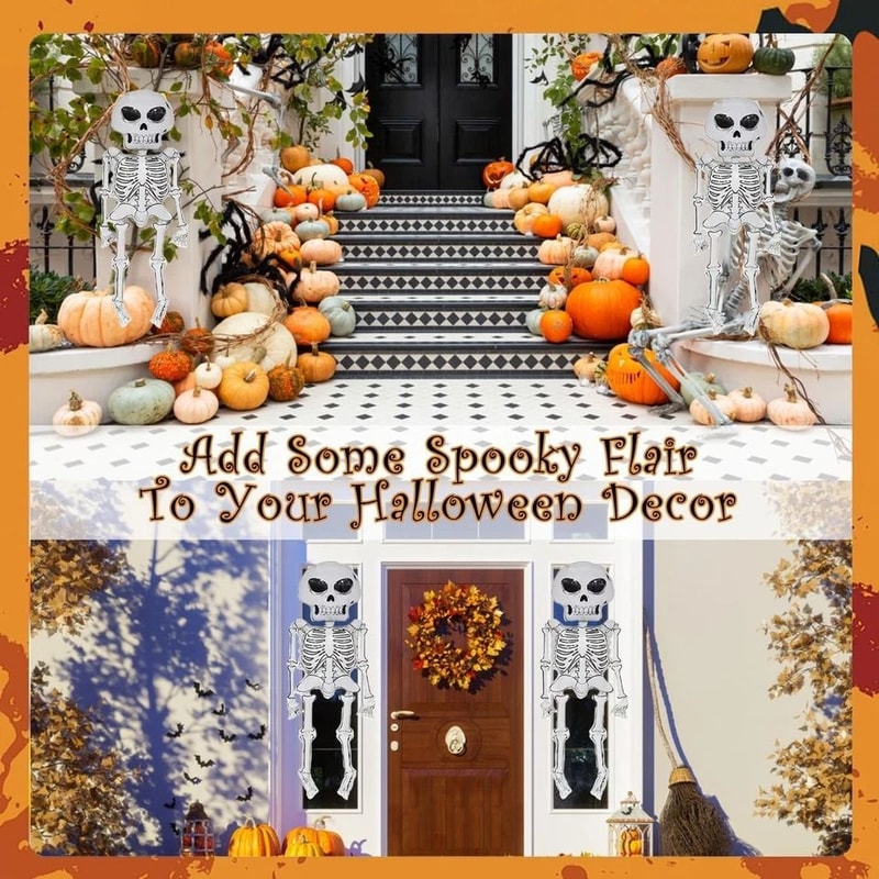 Skeleton Balloons Set Halloween Aluminum Foil Balloons Large Party Decor For Haunted Houses And Mor 5