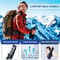 Collapsible Hiking Poles Adjustable Trekking Sticks Antishock Nordic Alpenstock Lightweight Comfort 3