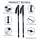 Collapsible Hiking Poles Adjustable Trekking Sticks Antishock Nordic Alpenstock Lightweight Comfort 5