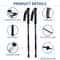 Collapsible Hiking Poles Adjustable Trekking Sticks Antishock Nordic Alpenstock Lightweight Comfort 5
