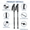 Collapsible Hiking Poles Adjustable Trekking Sticks Antishock Nordic Alpenstock Lightweight Comfort 5