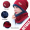 Knitted Winter Beanie Hat Bacaclava Snood Scarf Set Snow Ski Cap For Men Women Fleece Lined Hat And 1