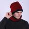 Knitted Winter Beanie Hat Bacaclava Snood Scarf Set Snow Ski Cap For Men Women Fleece Lined Hat And 5