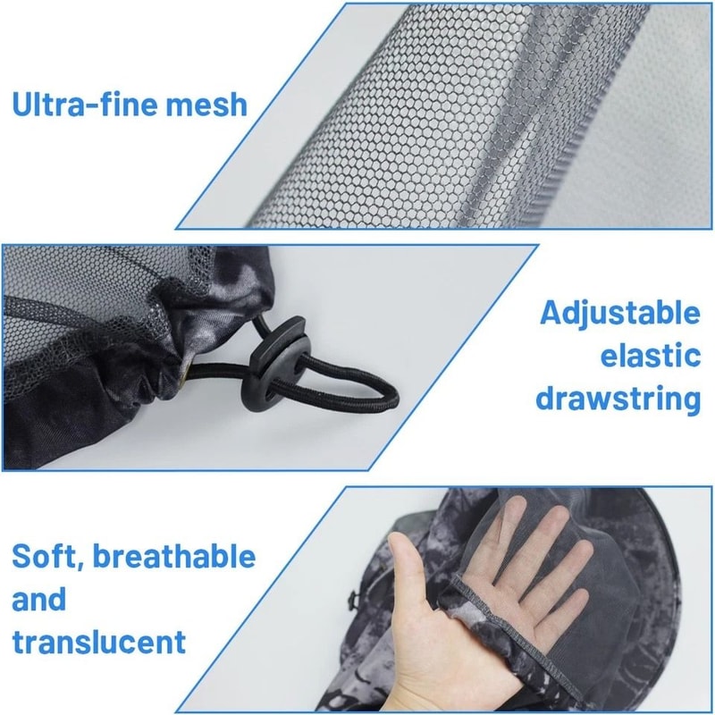 Outdoor AntiMosquito Bug Head Net Hat UV Protection Sun Cap With Neck For Outdoor Activities Hiking 3
