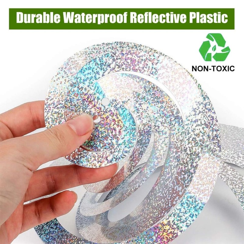 Reflective Bird Repellent Spiral Garden Hanging Deterrent For Woodpeckers And Birds Protect Lawn 2