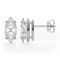 Sterling Silver Marquise Cut Stud Earrings For Women Created Marquise Stones Timeless Silver Jewelr 0