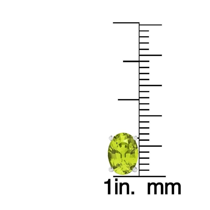 Blue Fire Opal Stud Earrings For Women Solid Sterling Silver 6mm Round Peridot Oval Cut Earrings 2