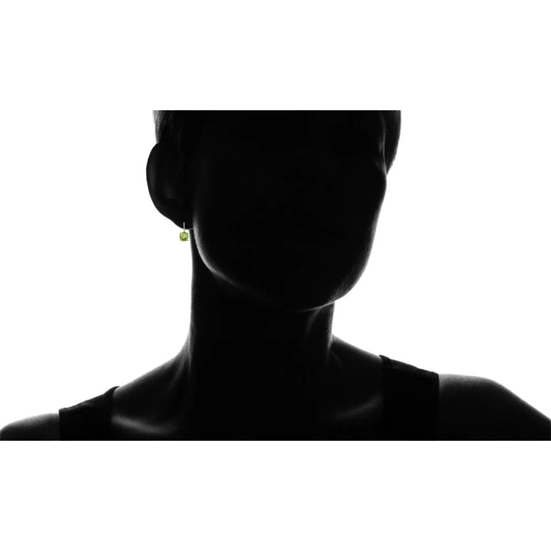 Blue Fire Opal Stud Earrings For Women Solid Sterling Silver 6mm Round Peridot Oval Cut Earrings 3