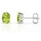 Blue Fire Opal Stud Earrings For Women Solid Sterling Silver 6mm Round Peridot Oval Cut Earrings 0