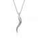 Sterling Silver Cornicello Horn Necklace Rose Plated Cable Chain Sterling Silver Pendant 0