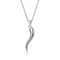 Sterling Silver Cornicello Horn Necklace Rose Plated Cable Chain Sterling Silver Pendant 0