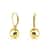 Sterling Silver Leverback Ball Earrings Drop Dangle 18k GoldRose Gold Plated 1
