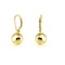 Sterling Silver Leverback Ball Earrings Drop Dangle 18k GoldRose Gold Plated 1