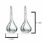 Solid Sterling Silver Classic Puffed Teardrop Hook Dangle Earrings Rhodium Plated Women Timeless Je 2