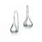 Solid Sterling Silver Classic Puffed Teardrop Hook Dangle Earrings Rhodium Plated Women Timeless Je 0