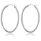 Oval Hoop Earrings Made In Italy Thick Sterling Silver 1