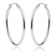 Oval Hoop Earrings Made In Italy Thick Sterling Silver 4