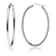 Oval Hoop Earrings Made In Italy Thick Sterling Silver 0