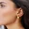 Chunky Teardrop Hoop Earrings Sterling Silver Gold Earrings Stylish Silver And Gold Hoops For Women 12