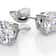 Silver Round CZ Stud Earrings Sterling Silver 6mm Round Shaped Cubic Zirconia Earring 1